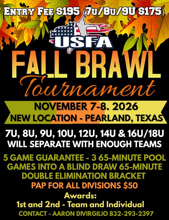 FALL BRAWL - NOW IN PEARLAND flyer