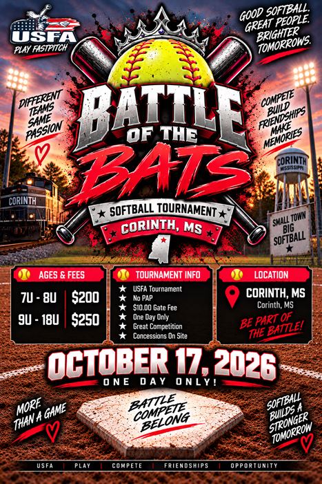 BATTLE OF THE BATS - CORINTH flyer
