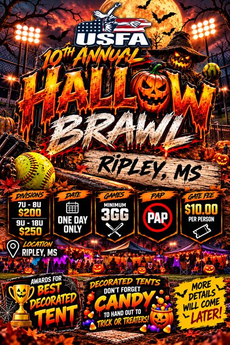 10TH ANNUAL HALLOW BRAWL - RIPLEY flyer