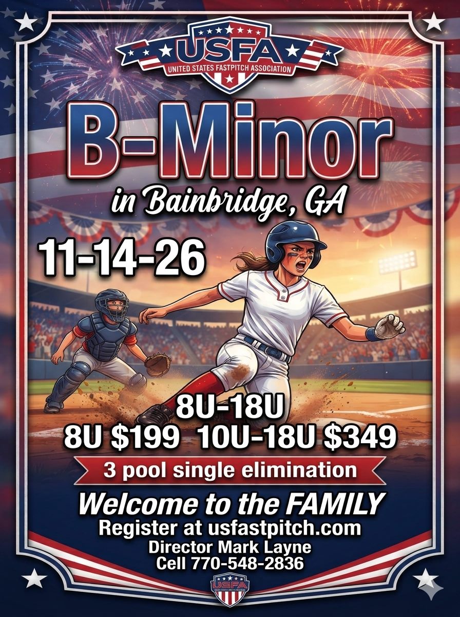 USFA Georgia 2026 Event List - Metro Atlanta Parks, GA | Youth Softball
