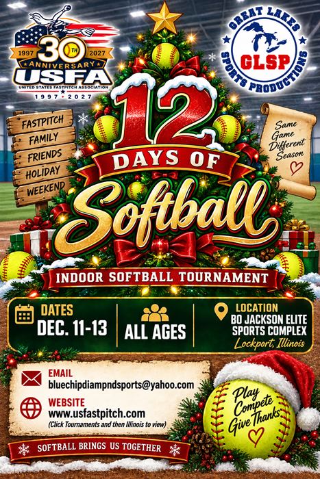 12 Days of Softball flyer